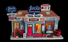 2009 Lemax Sears Craftsman Jack’s Garage Christmas Village House w/Box NICE picture