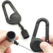 1X Lighter Holder With Clip Retractable Mixed Color Plastic Lighter Leash Gift picture