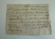 1791 Connecticut Civil List Payment Order — Possible Revolutionary War / Bunker picture