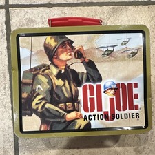 Hasbro G.I. Joe Action Soldier Collectible Metal Lunchbox Tin Carry Case picture