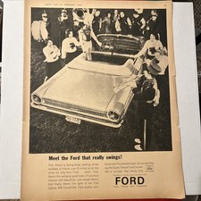 1963 FORD GALAXIE Auto Automobile Print Ad Advertisement  G-VG picture