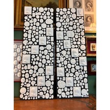 Large Pair of Grand Tour Revival Classical Intaglio & Cameo Casts & Wood panels picture