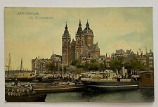 Antique Amsterdam St. Nicolaaskerk. Briefkaart Postcard Divided Back picture
