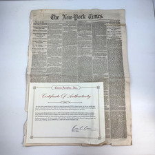 1862 New York Times Newspaper Feb 4 Civil War Era Original w/ COA Caren Archive picture