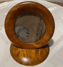 Antique Hawaiian Koa Wood Picture Frame c.1920s - Repurposed Chronometer Case picture