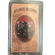 NFL Atlanta Falcons 1 oz copper collectible football bar picture