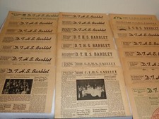 DeKalb Township High School 1943-1945 WW2 Era Rare Newspaper Lot - 24 Issues picture