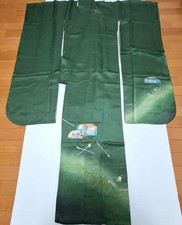 Furisode Kimono TOKI Shisui Pure Silk Green picture