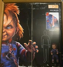 NEW 2025 Home Depot 3.5 Ft ANIMATED CHUCKY DOLL Halloween Scarred Chucky picture