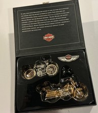 Hallmark Harley-Davidson 100th Anniversary Edition Set Of 2 Ornaments New In Box picture