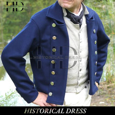 19th-Century Double-Breasted Sailor's Jacket Men’s Regency Short Jacket picture