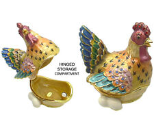 RUCINNI Chicken & Eggs Jeweled Trinket Box picture