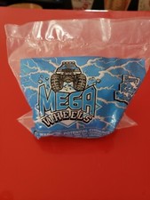 1995 Wendy's Mega Wheels Truck Black Purple Music Toy NIB Kids Meal Stickers picture