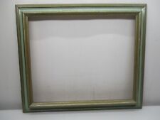 Large Vtg  Solid Wood Multicolor Pic Frame Fits 22 X 18 Measures 26 3/4 X 22 3/4 picture