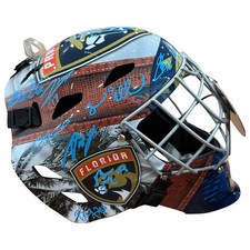 Florida Panthers 2025 Stanley Cup Champions Autographed Full Size Goalie Mask - picture