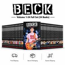 Manga BECK Vol.1-34 by Harold Sakuishi Full Set English Version Comic picture