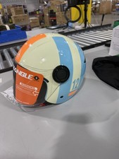 TRIANGLE DOT APPROVED RETRO 3/4 OPEN FACE MOTORCYCLE HELMET MOTORBIKE SMALL picture