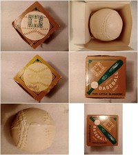 Unique NOS Vintage Mens Little Sluggers Baseball Soap French Milled Round Bar picture