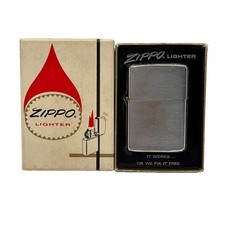 Vintage 1967 Zippo Lighter with Box Patent 2517191 READ picture