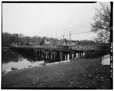 Gloucester Massachusetts Annisquam Bridge 1900s Lobster Cove Pile Bridge picture
