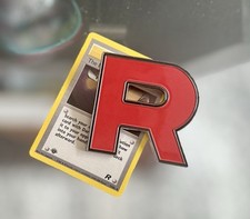 Pokemon Team Rocket’s Bagde 2.5 Inch Metal Pin Destined Rivals picture