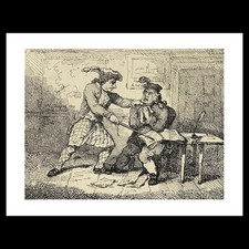 Thomas Rowlandson - Revising for the Second Edition, from Boswell's Tour of the picture