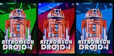 CLASSIC ACTION FIGURES S3 WK8 ASTROMECH DROID SR+R+U TOPPS STAR WARS CARD TRADER picture