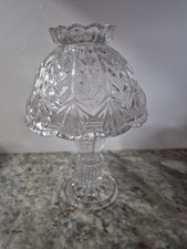 Fifth Avenue Portico Fairy Lamp Candle Holder Leaded Crystal Vintage  picture