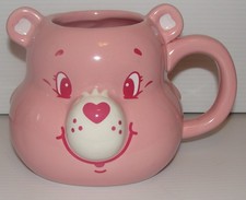 Care Bears Cheer Bear Pink 20oz Ceramic 3D Mug, New, No Cracks, Chips, Breaks picture