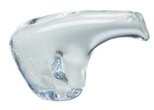 Modern Crystal Polar Bear Paperweight Figurine Glassworks As Is picture