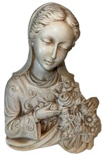 Nice Marble figurine sculpture nice Mary Beautiful Flowers Must See picture