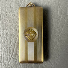 Vintage Knights of Columbus Membership Card Holder Case Gold Tone S&B Co picture