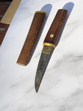 Antique Japanese Meiji Era Tango Kailey Knife With Dragon Engraving ￼￼ picture