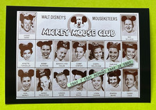 Found PHOTO of the Old Walt Disney MICKEY MOUSE CLUB Star Mouseketeers picture