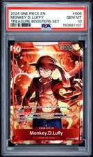 2024 ONE PIECE TREASURE BOOSTERS SET MONKEY D. LUFFY #ST10-006 PSA 10 picture