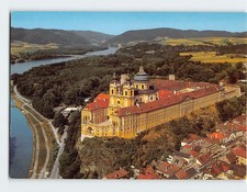 Postcard Aerial View Melk Abbey Austria picture