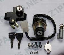 Kawasaki KH250 KH400 SS Ignition Switch Seat and Steering lock set  REPRO picture