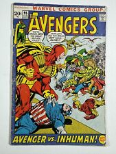 AVENGERS #95 : Something Inhuman This Way Comes... 1972 Marvel Comics picture