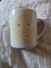 Vintage Denny's Restaurant Til Dawn Moon Face Heat Activated Ceramic Mug Coffee picture
