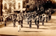 Marching Band Parade Savannah GA Georgia1929 RPPC Photo Postcard COPY picture