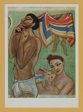 1970 USSR Postcard “Sunday Morning” André Fougeron French OLD Soviet Postcard picture