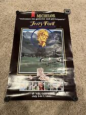 President Gerald Jerry Ford golf tournament poster 1981 Signed Vail Colorado  picture