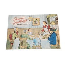 Seasons Greetings From Your Milkman Staunton Creamery Route Man Vtg Small Town picture