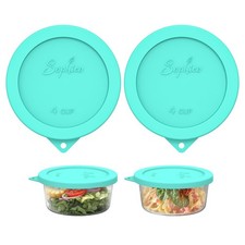 Sophico 4 Cup Round Silicone Storage Cover Lids Replacement for Mint-2 pack picture