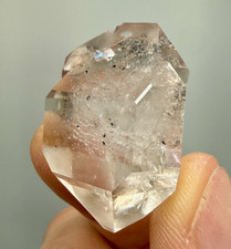 Light Smoky Herkimer Diamond Gem Cluster w/ Minor Hydrocarbon, A Grade Clarity picture
