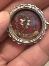 Antique Reliquary Beatus Claude de la Colombiere Relic Wax Seal RARE picture