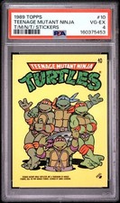 1989 Topps #10 Teenage Mutant Ninja Turtles Stickers : PSA 4 picture