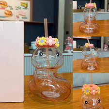 HOT Starbucks 2024 Snake Year Garden Cute Snake Shaped 31oz Glass Straw Cup Gift picture