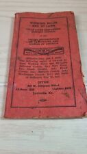 FALLS CITIED CARPENTERS UNION LOCAL NUMBER CONSTITUTION & BY-LAWS 1954 picture