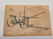 Vintage Antique Ephemera Trading Card Adriance Platt Machines Mowers Victorian picture